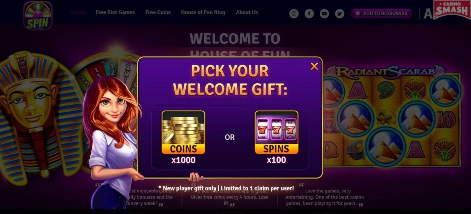 house of fun free coins and spins
